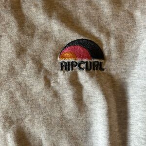 Rip Curl Surf Revival Wave Crew Sweatshirt Lt Heather Crew Neck Sz Small